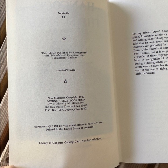 Hancock The Superb Hardcover Book Vintage 1980 Issue Morningside Glenn Tucker - Picture 6 of 10